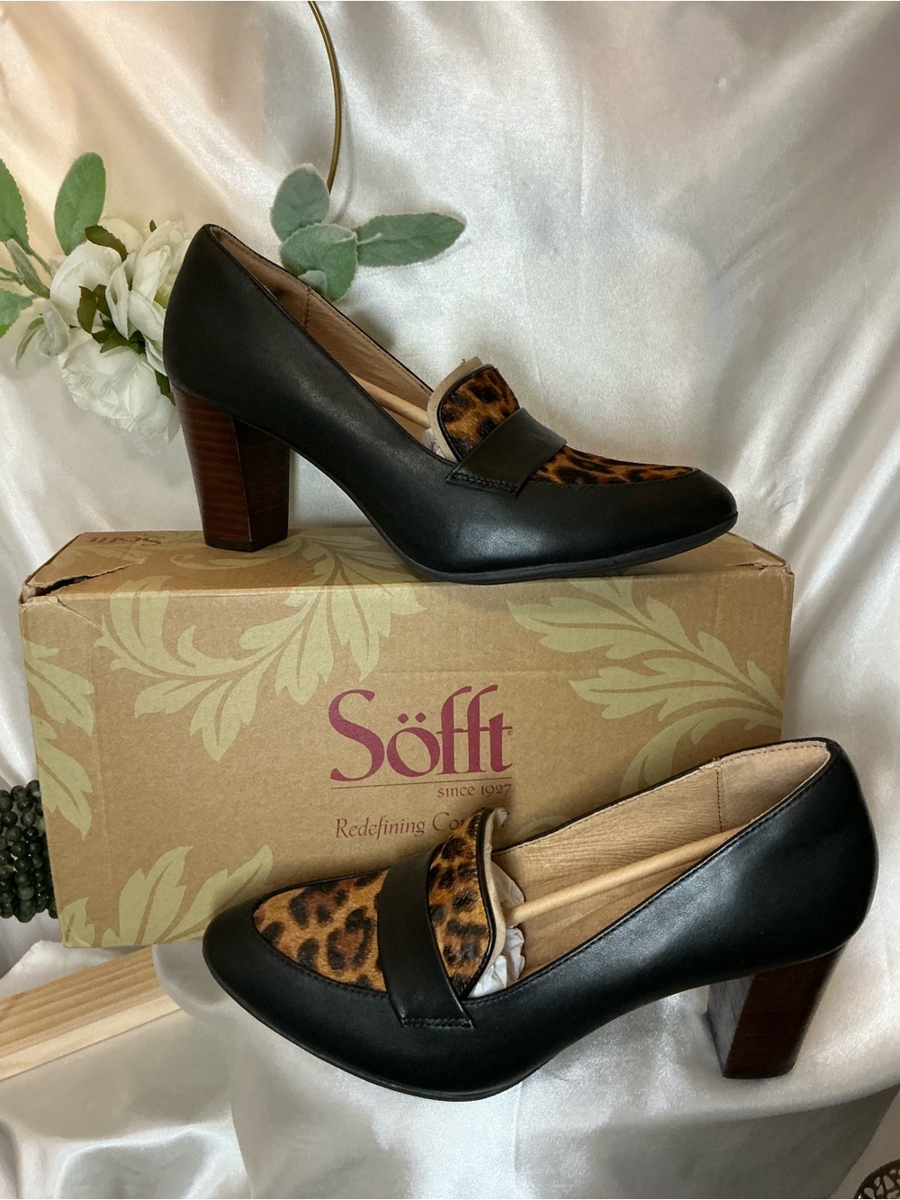 Brand New In Box Sofft Parkdale Heeled Loafers 8.5US 39.5EU